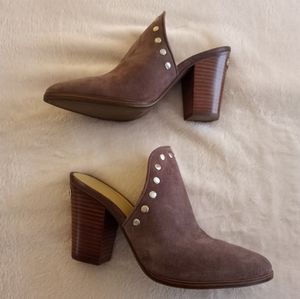 Michael Kors Louise Taupe Heeled Mules